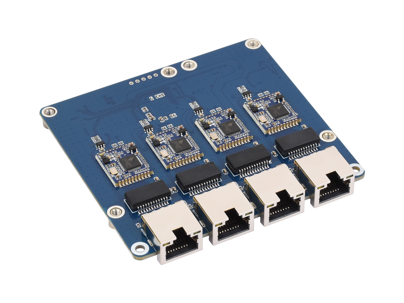 Waveshare PCIe TO 4-Ch Gigabit - đánh giá và giá Raspberry Pi 5