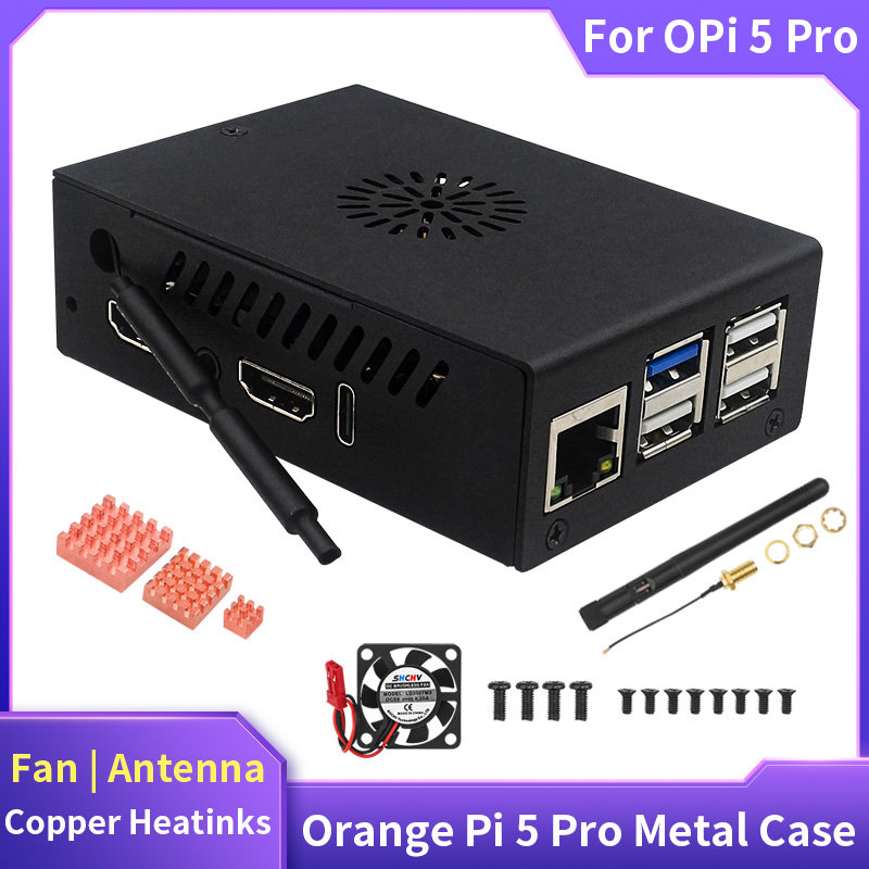 Orange Pi 5 Pro Case Metal She - đánh giá và giá Pi 5 Case