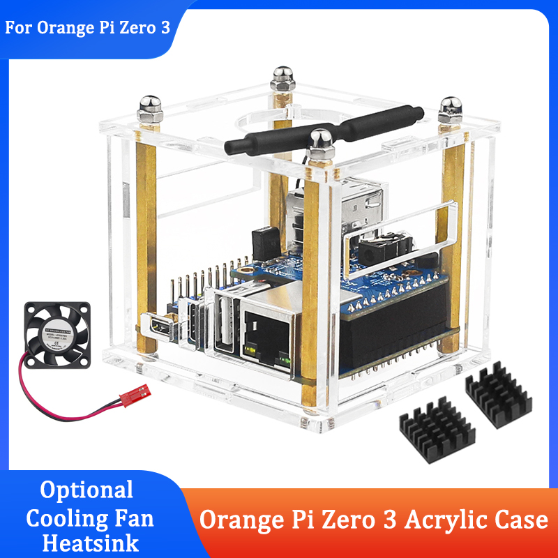 Orange Pi Zero 3 Acrylic Case  - đánh giá và giá Pi Power Supply