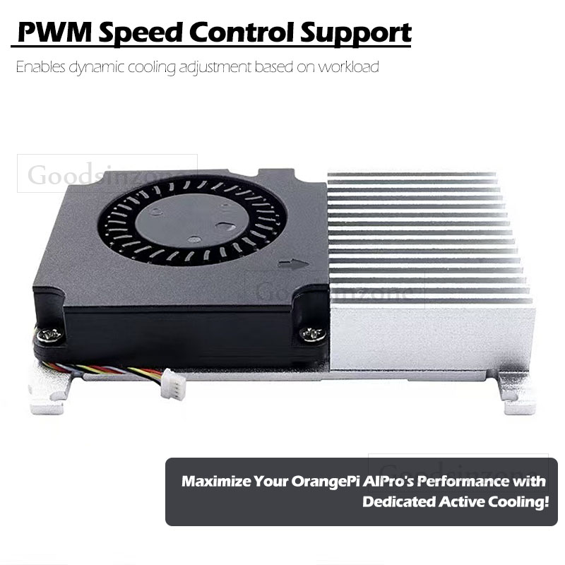 Cooling Fan with Heatsink Base - đánh giá và giá Pi Power Supply