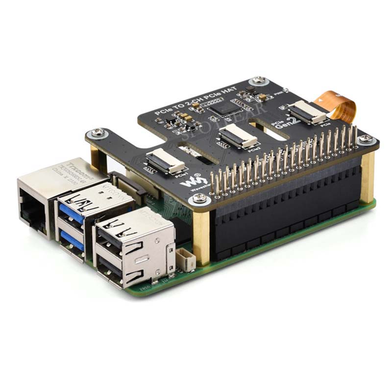 Raspberry Pi 5 PCIe to 2-CH PC - đánh giá và giá Pi 5 Case