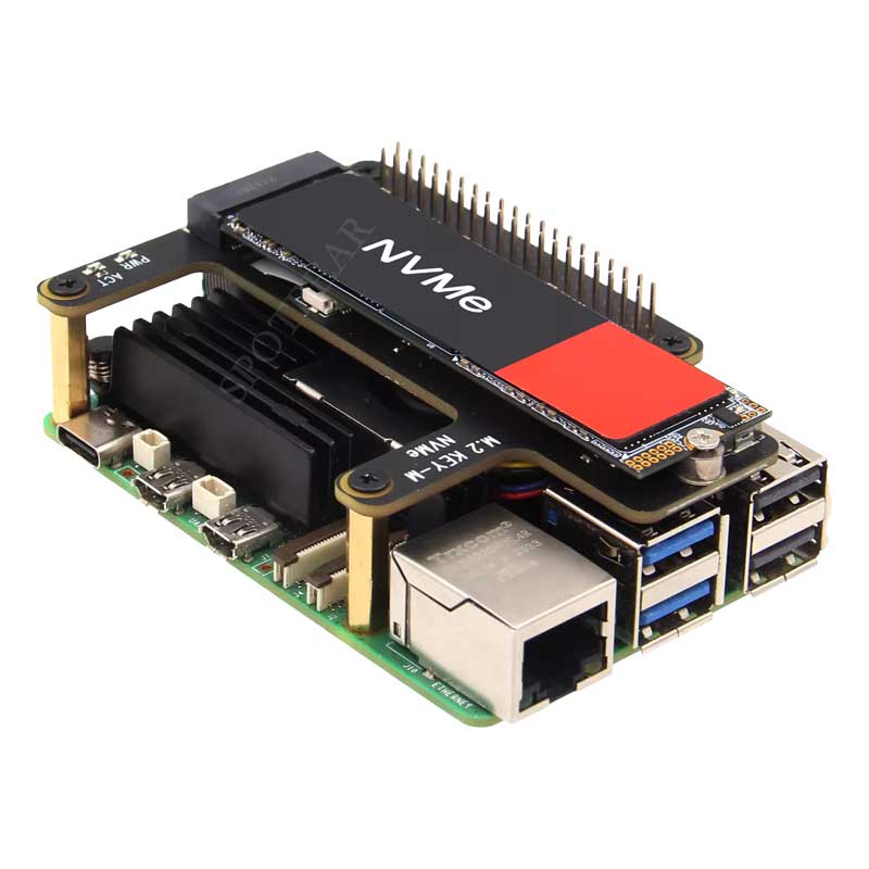 Raspberry Pi 5 X1015 PCIe to M - đánh giá và giá Pi 5 Case