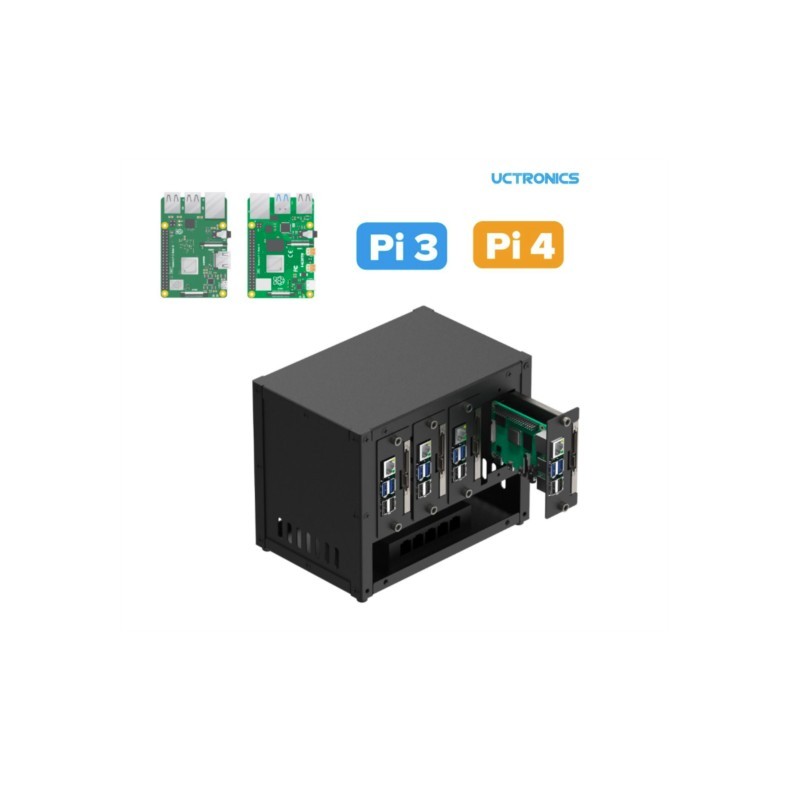 UCTRONICS Raspberry Pi Cluster - đánh giá và giá Raspberry Pi 4